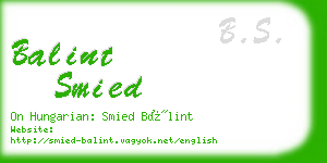 balint smied business card